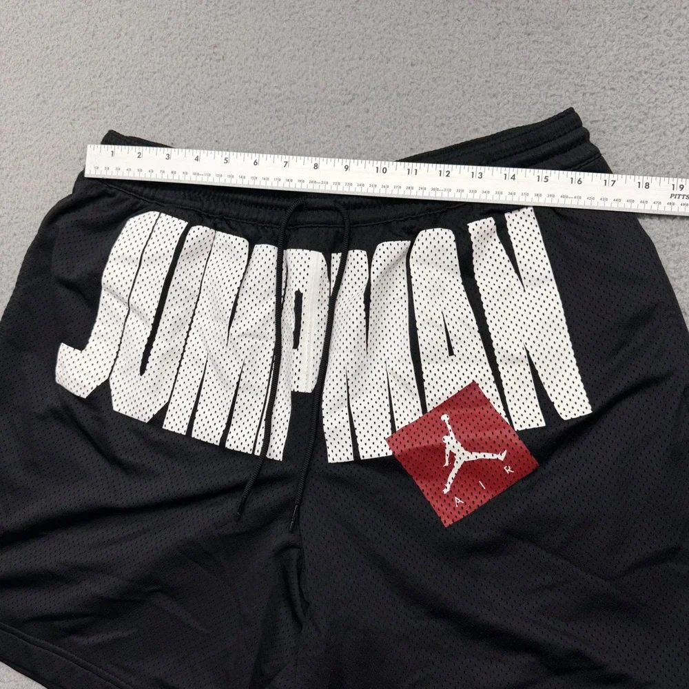 Nike Air Jordan AA4607-010 Mens XXL Black Jumpman Graphic Mesh Basketball Shorts